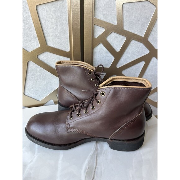 Kingtreads CSA Men Work boots Leather Brown steel toe Sole Sz 9.5 Class Grade 1 - Picture 3 of 14